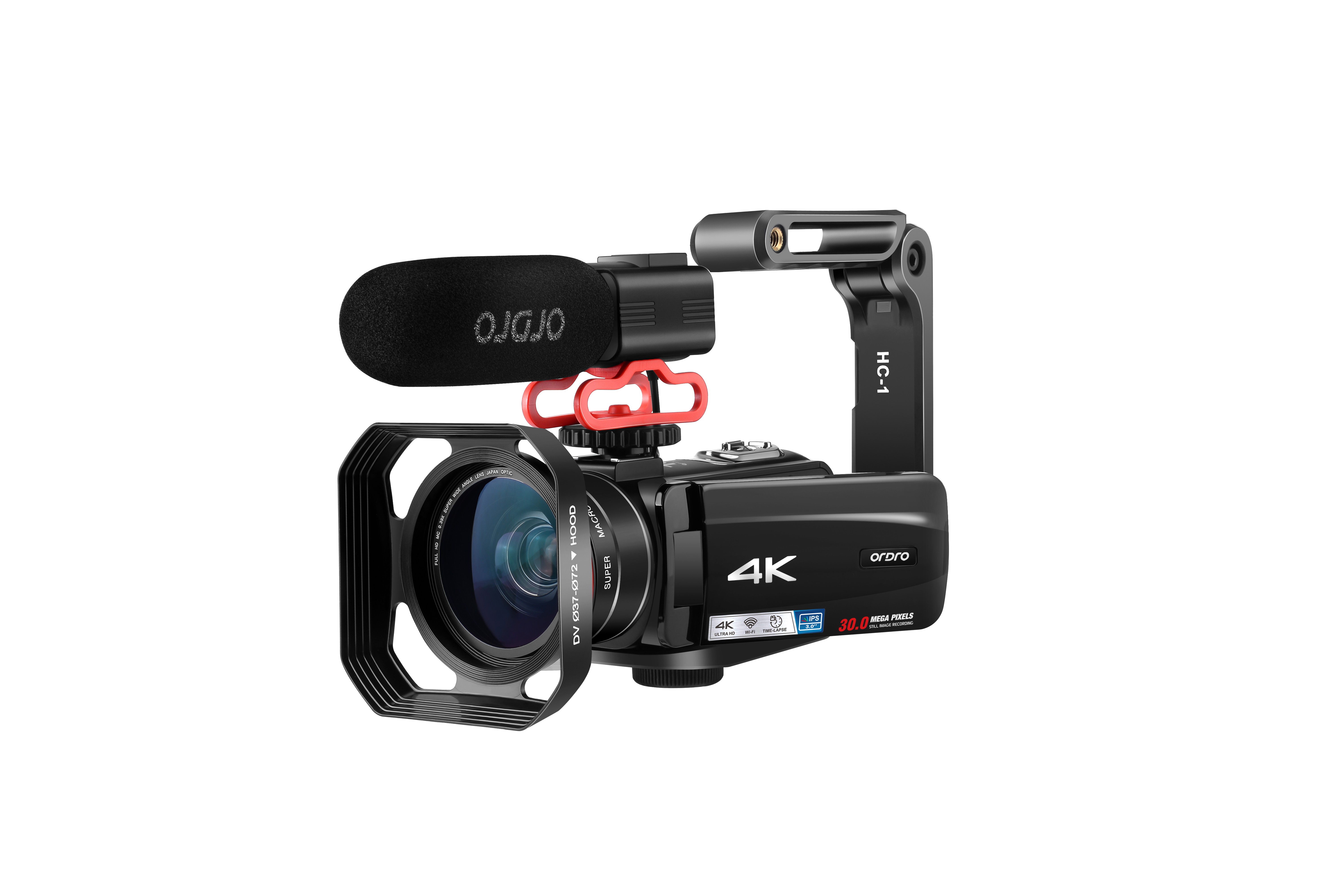 Ordro HDV-Z88 10X Optical Zoom Camcorder with Hot Shoe