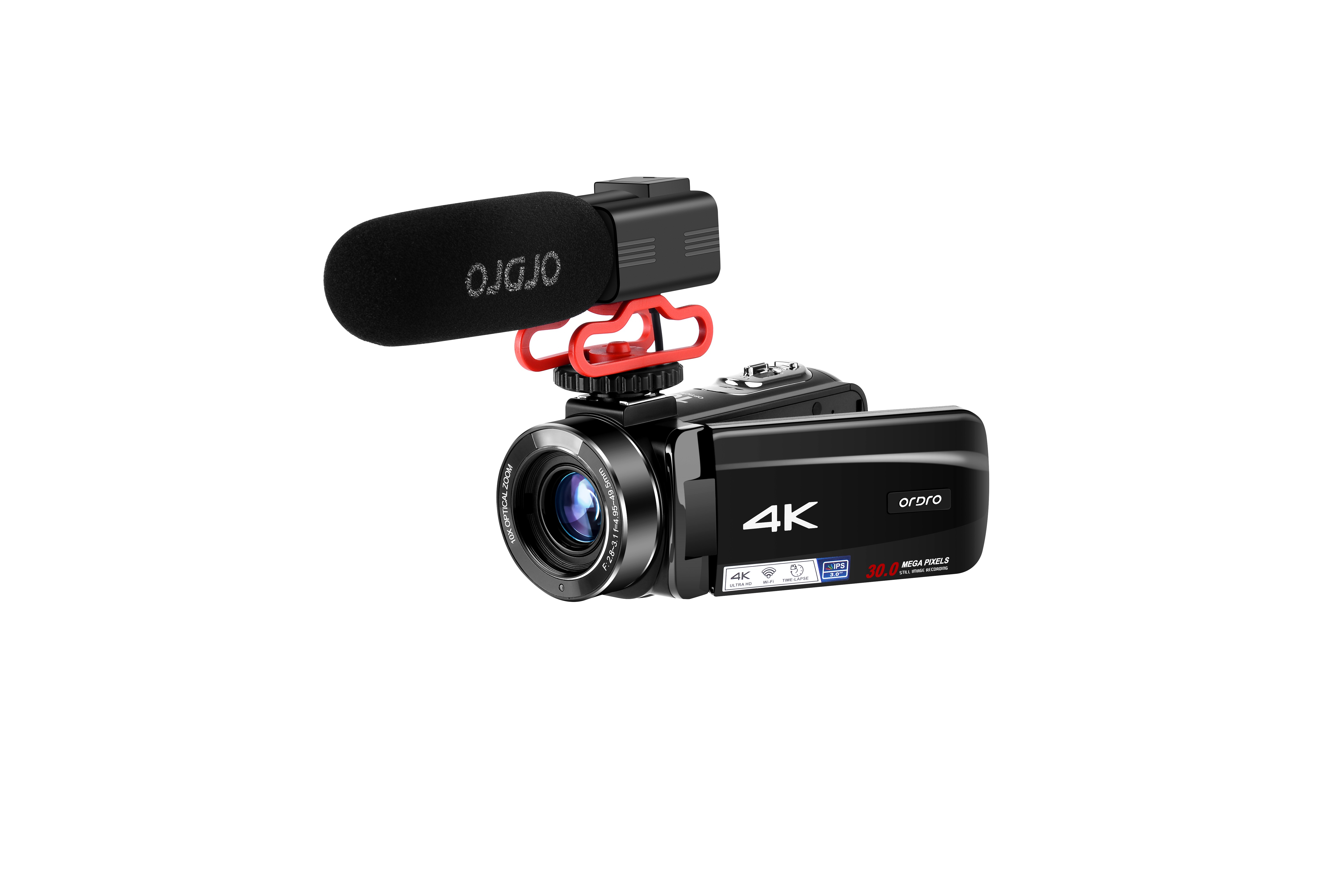 Ordro HDV-Z88 10X Optical Zoom Camcorder with Hot Shoe